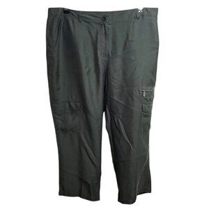 Calvin Klein Silk Pants Green 14